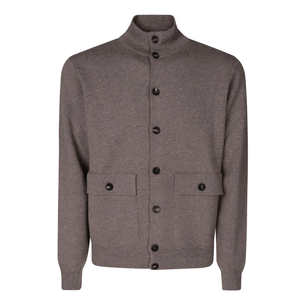 Filippo De Laurentiis Ull Kashmir Knapp Cardigan Brown, Herr