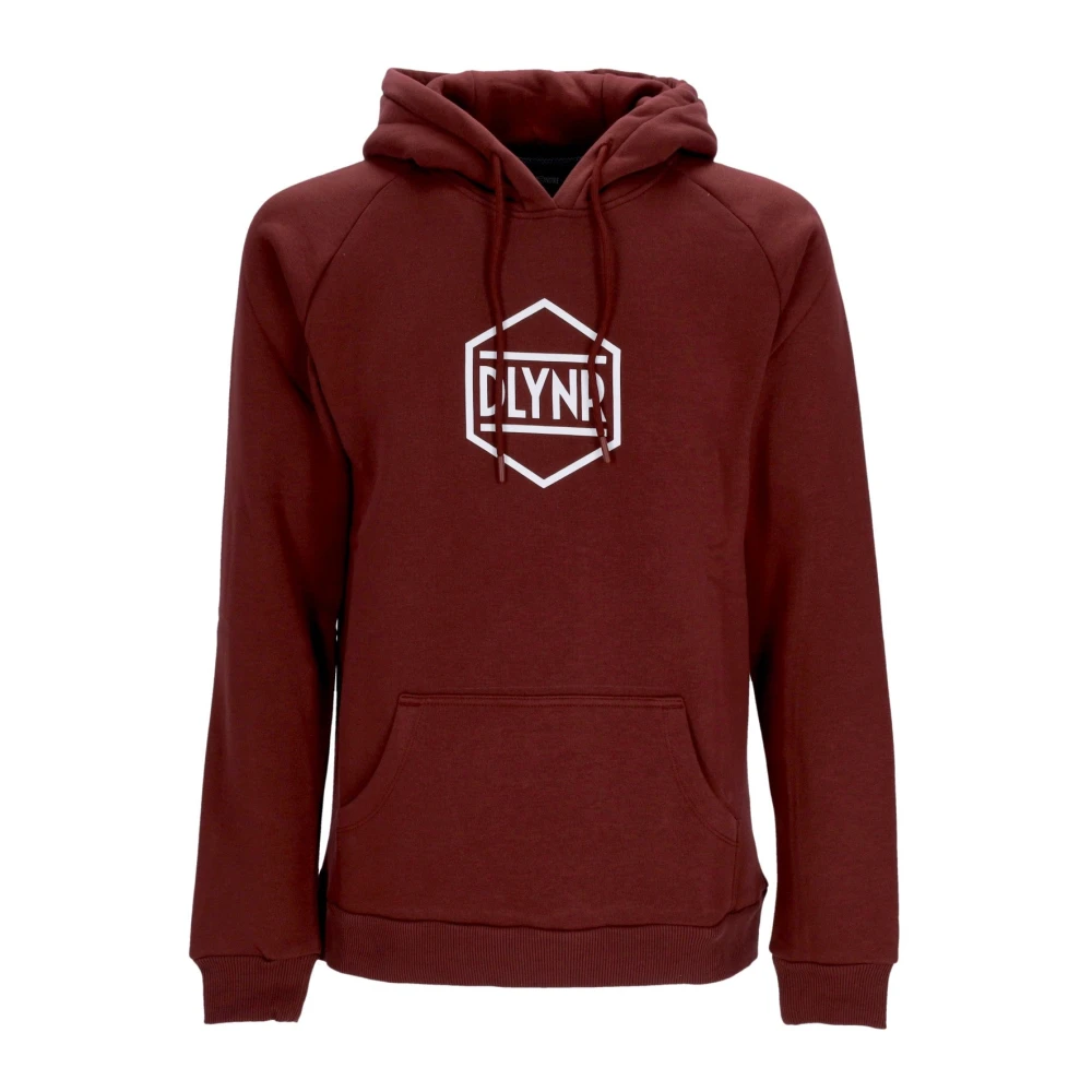 Dolly Noire Logo Hoodie Bordeaux Sweatshirt met lange mouwen Red Heren