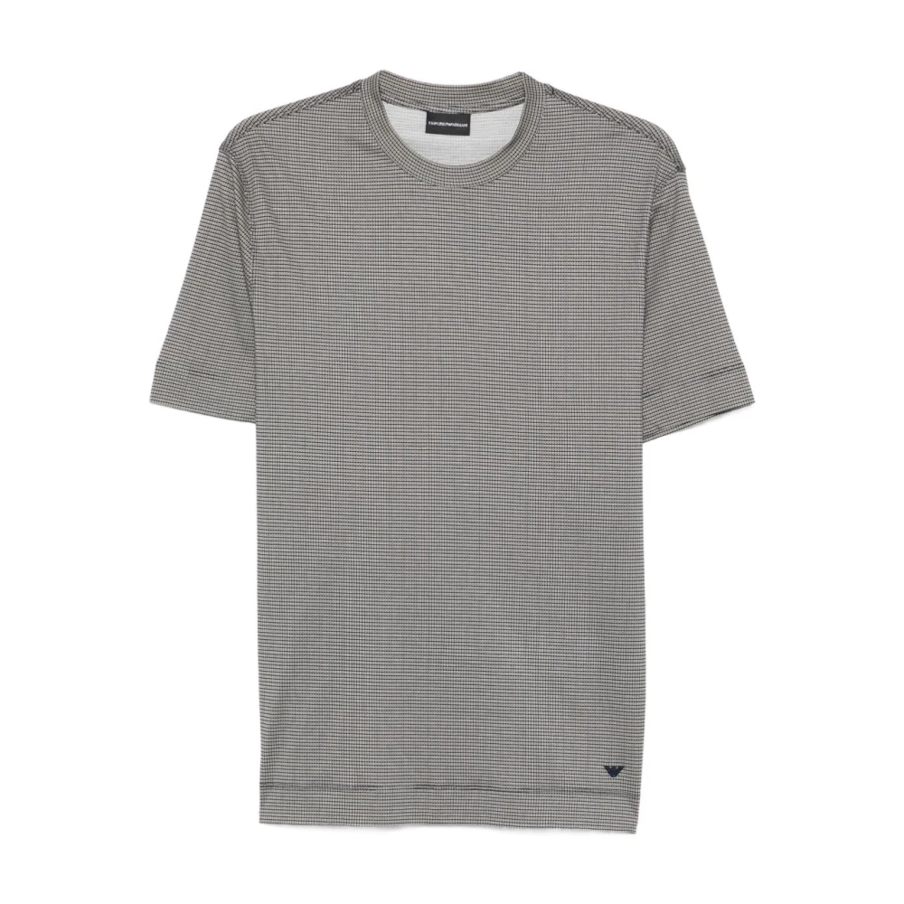 Emporio Armani White Round Neck Short-Sleeve T-Shirt - Male - T-Shirts - 3XL - Tops