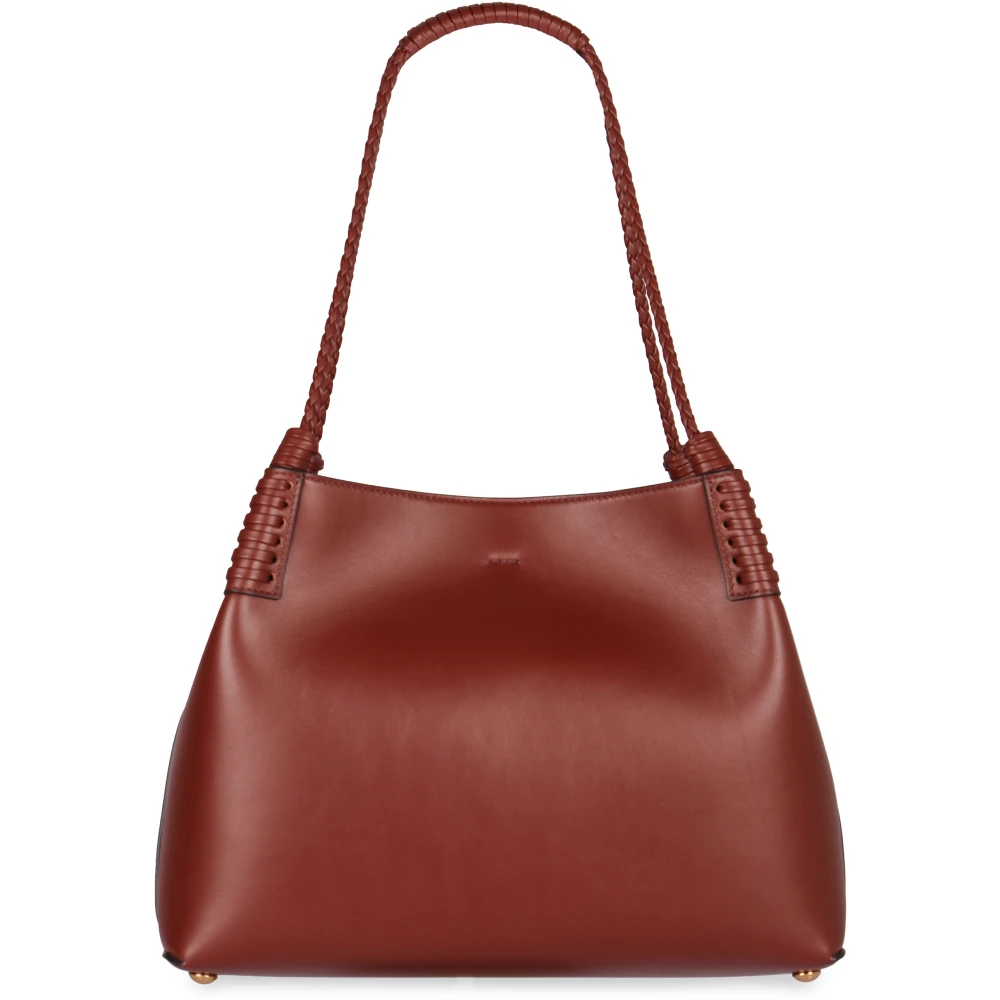 ETRO Leren Tote met Metalen Sluiting Red Dames