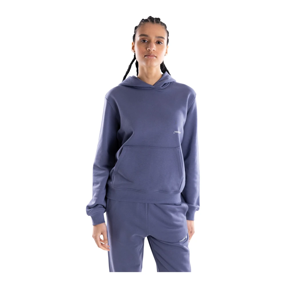 Hinnominate Women's Blue Cotton Hoodie - Hoodies - Xs - Sweatshirts & Hoodies