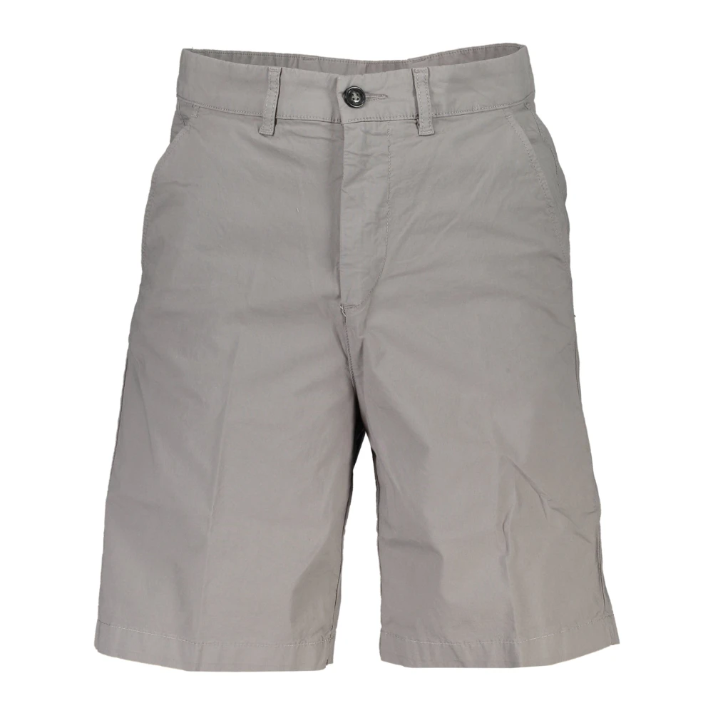 North Sails Heren Grijze Bermuda Shorts Regular Fit Gray Heren