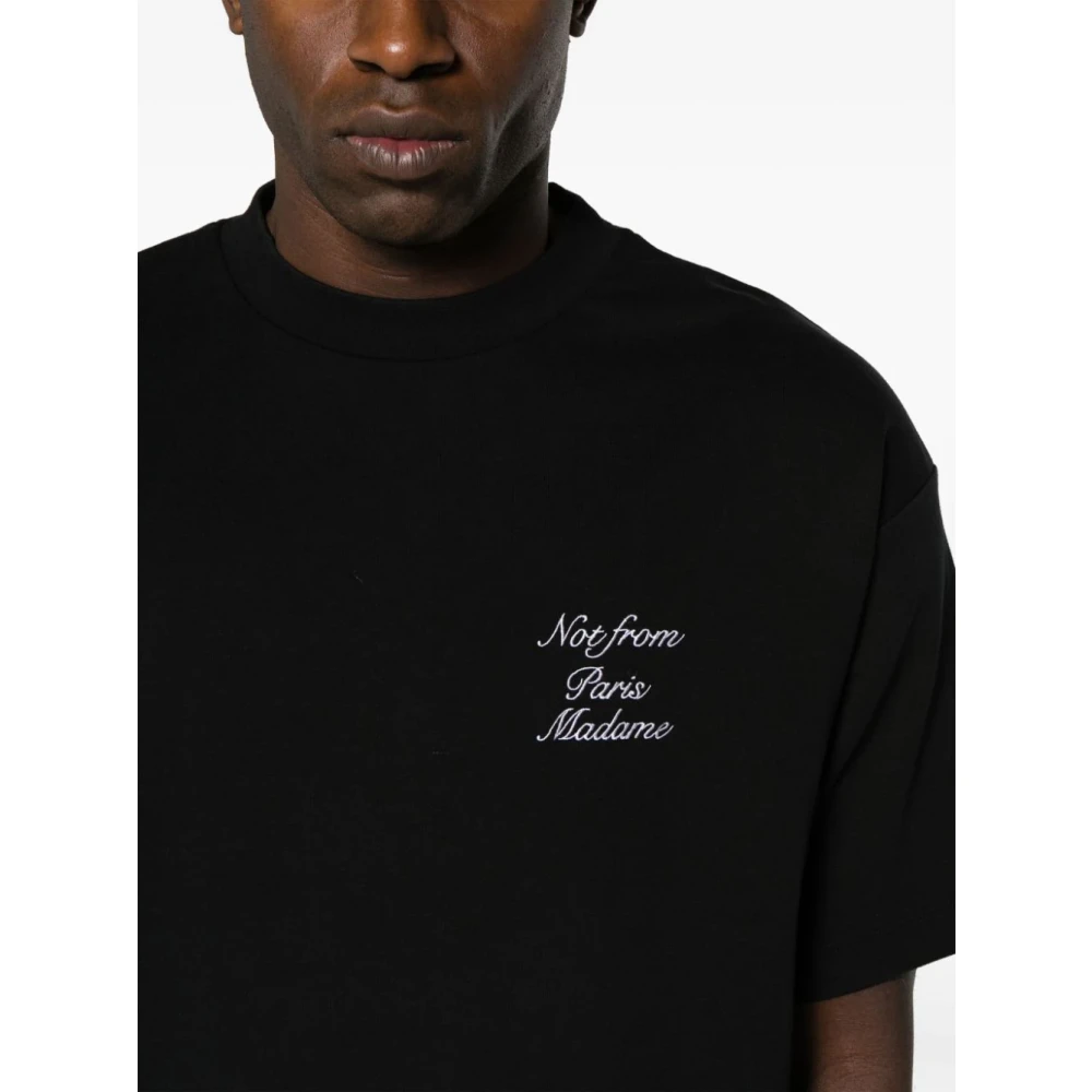 Drole de Monsieur T-Shirts Black Heren
