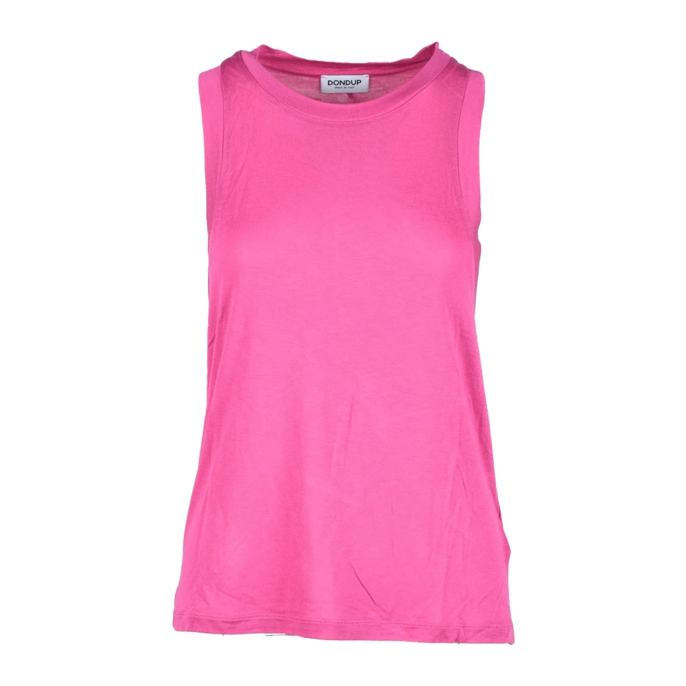 Dondup Zijdeblend Mouwloze Top Pink Dames