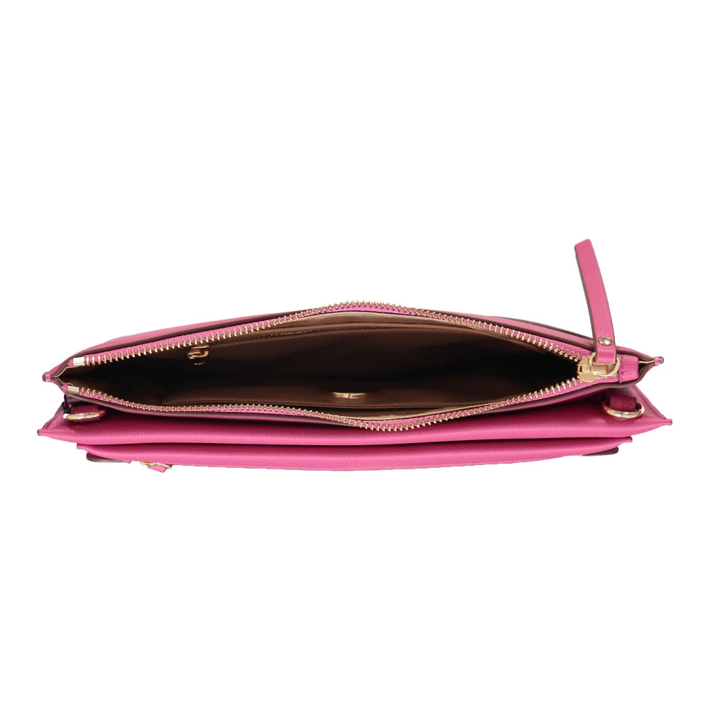 Love Moschino Stijlvolle Handtas met Meerdere Compartimenten Pink Dames