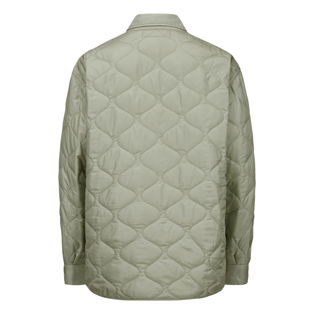 Milestone Golf Gestikt Oversized Shirt Green Dames