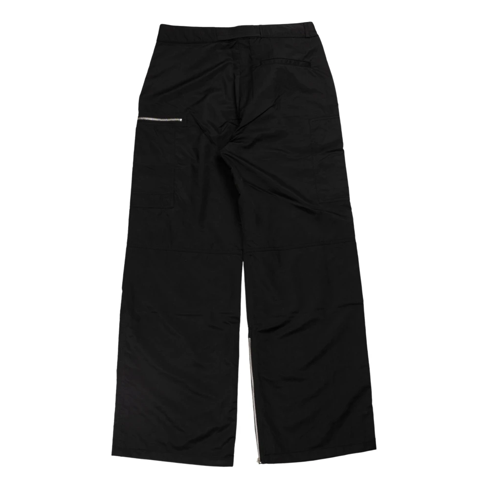 Our Legacy Zwarte hoogglans satijnen broek Black Dames