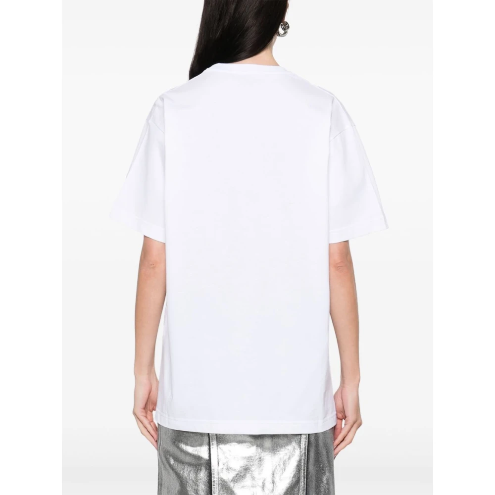 Gucci Witte Crew Neck T-shirts en Polos White Dames