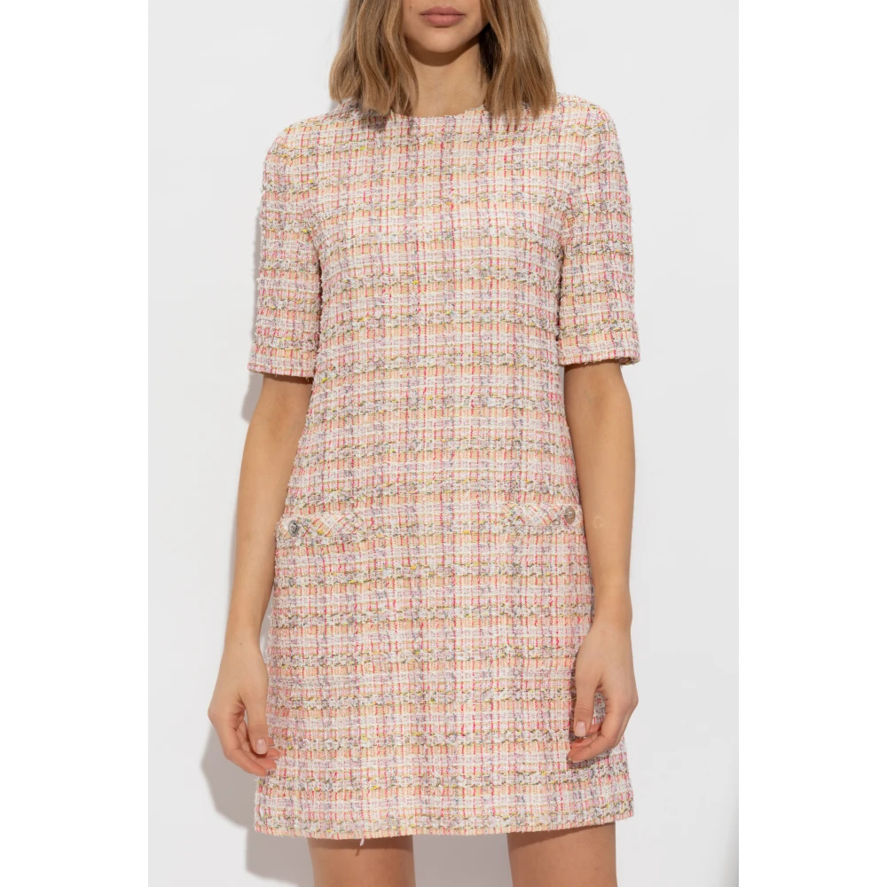 Versace Tweed Jurk Pink Dames