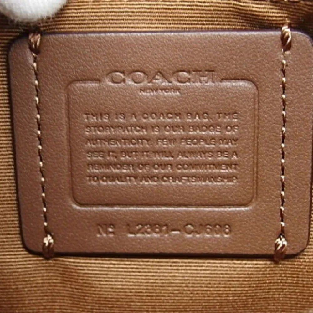 Coach Pre-owned Leather shoulder-bags Yellow Dames