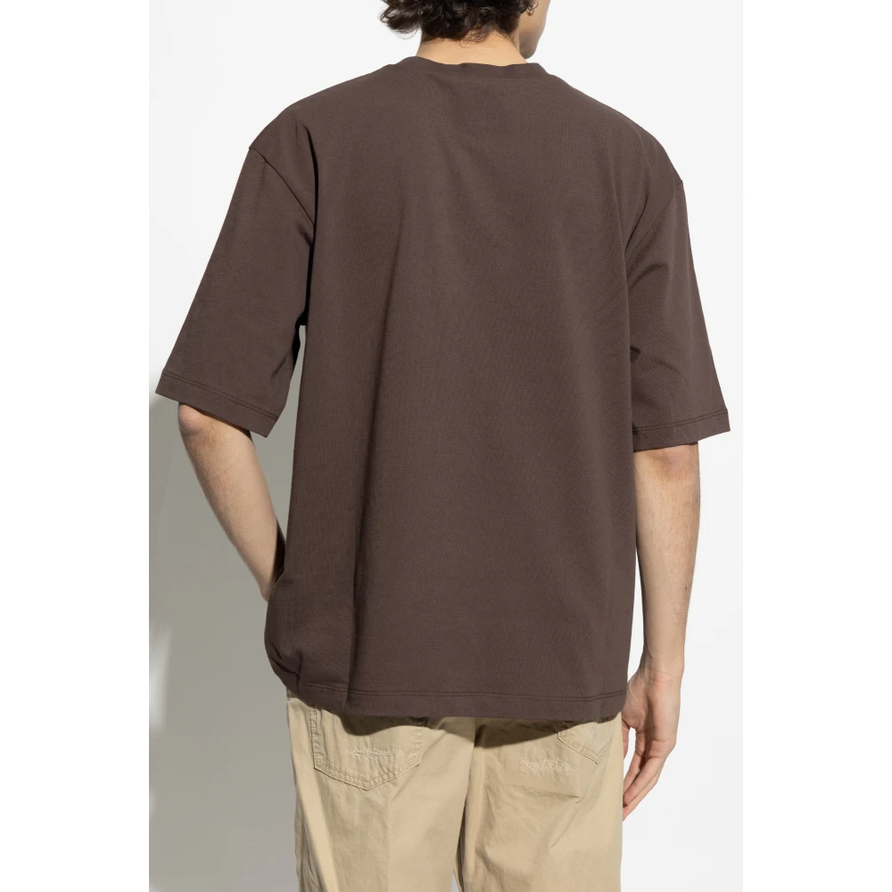 Dsquared2 T-shirt met logo Brown Heren