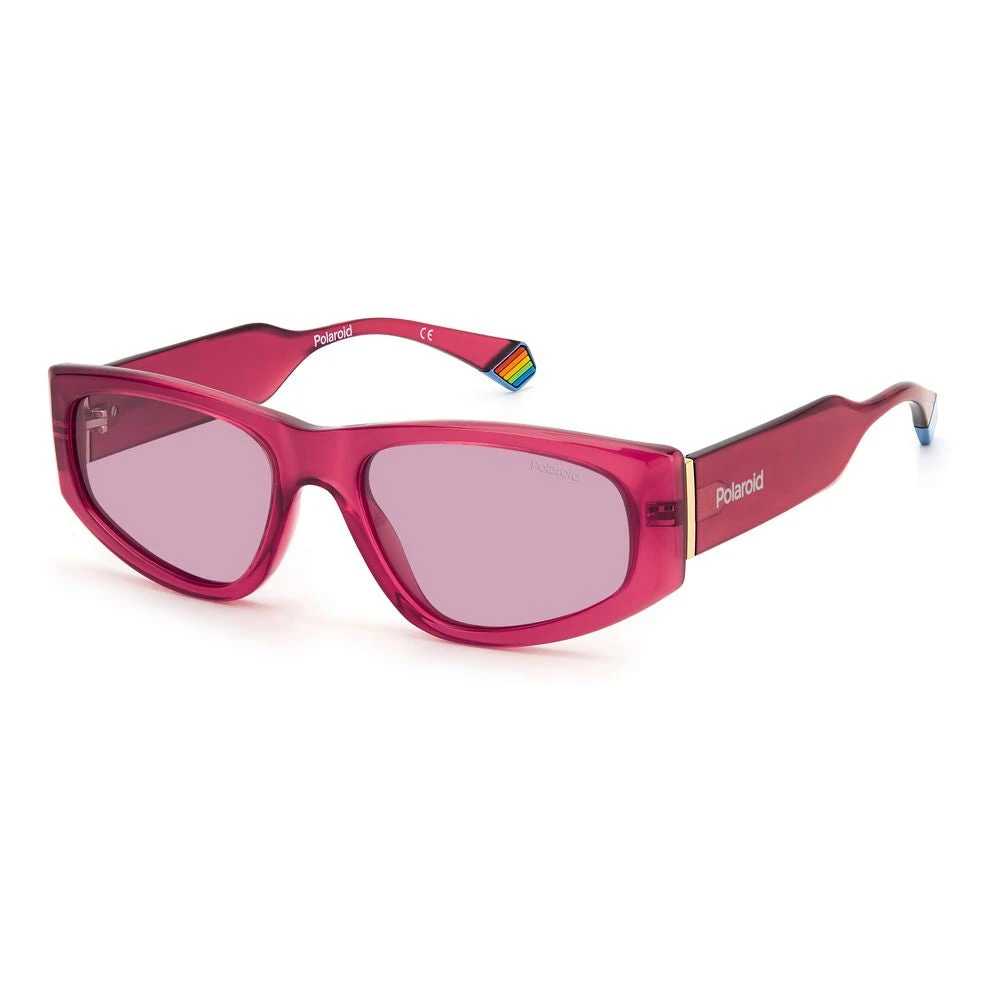 Polaroid Unisex Red Plastic Sunglasses Stylish