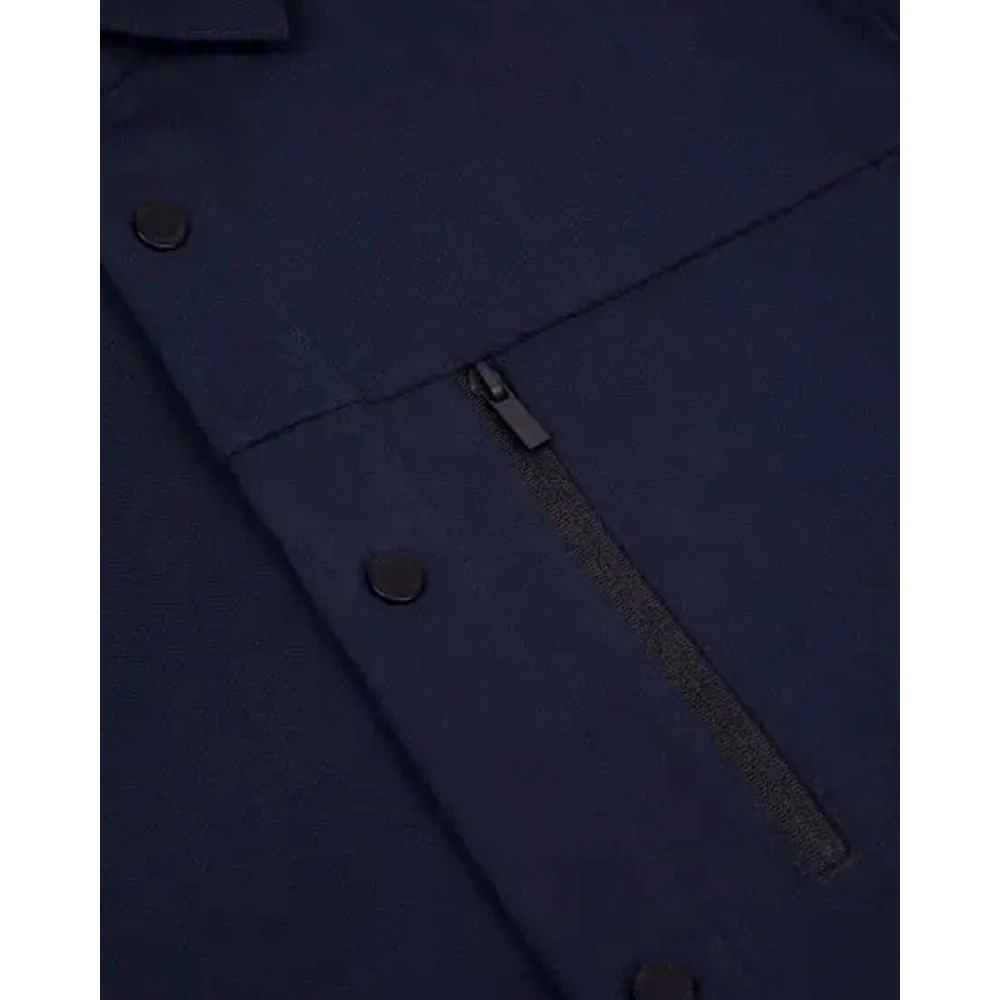 Cavallaro Moderne Overshirt voor Mannen Blue Heren