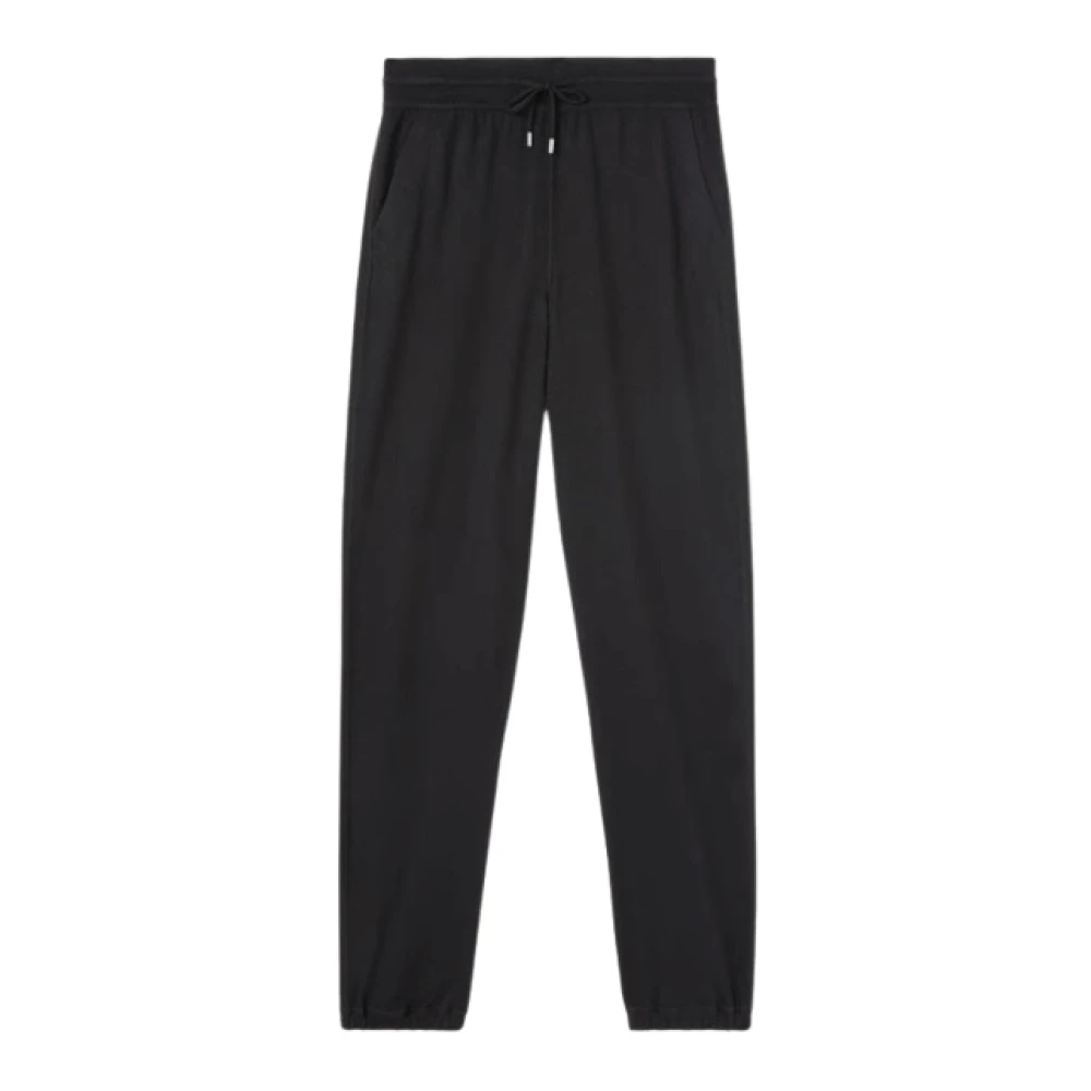 Loro Piana Kasjmier Gebreide Zwarte Broek Black Dames