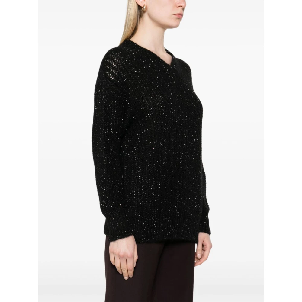 Herno Zwart Gebreide Top Black Dames