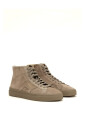 sneaker-a-double-boucle-en-daim-greige
