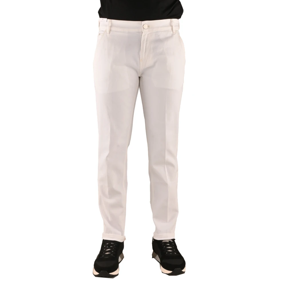 PT Torino Slim Fit Katoen Indie Jeans White Heren