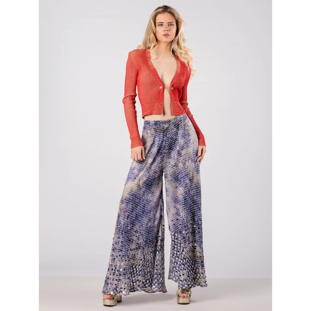 Beatrice .b Rode Vanisé Ribgebreide Cardigan met Juwelen Broche Red Dames