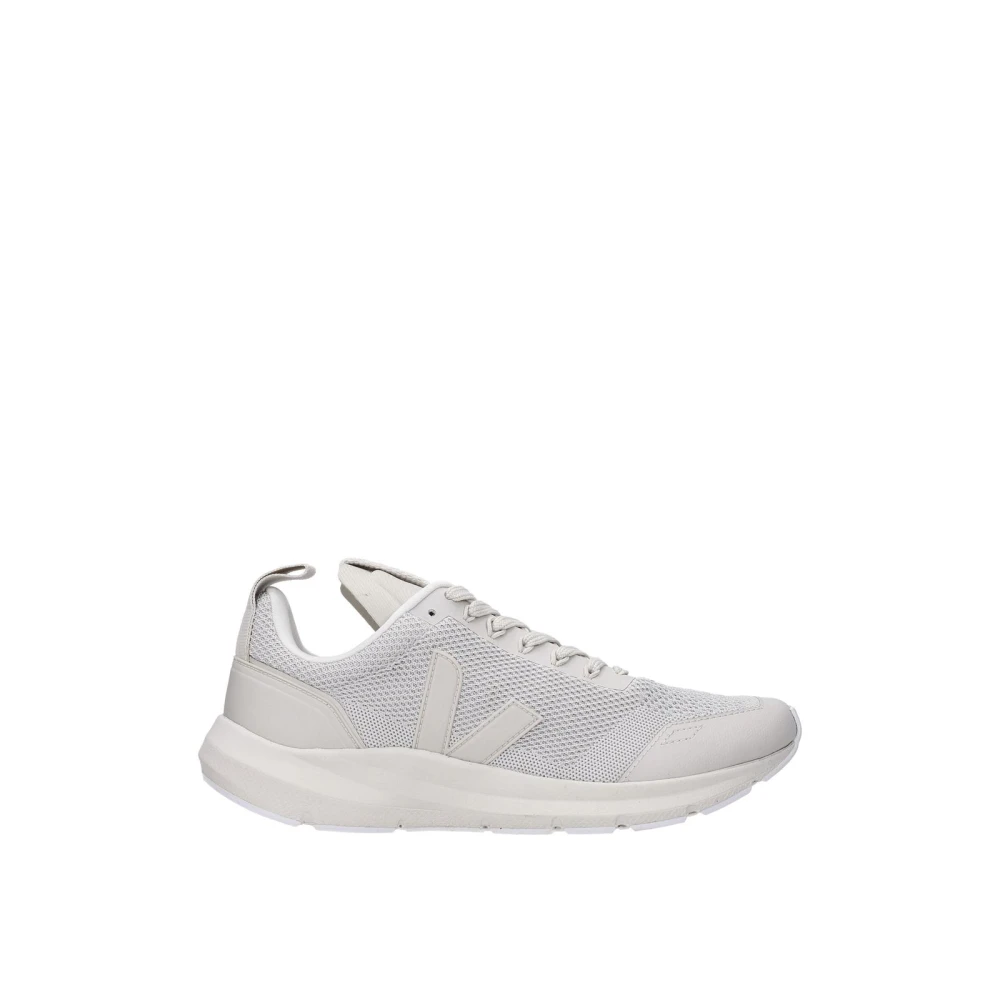 Veja Men's Gray Fabric Sporty Sneakers With Side Detail