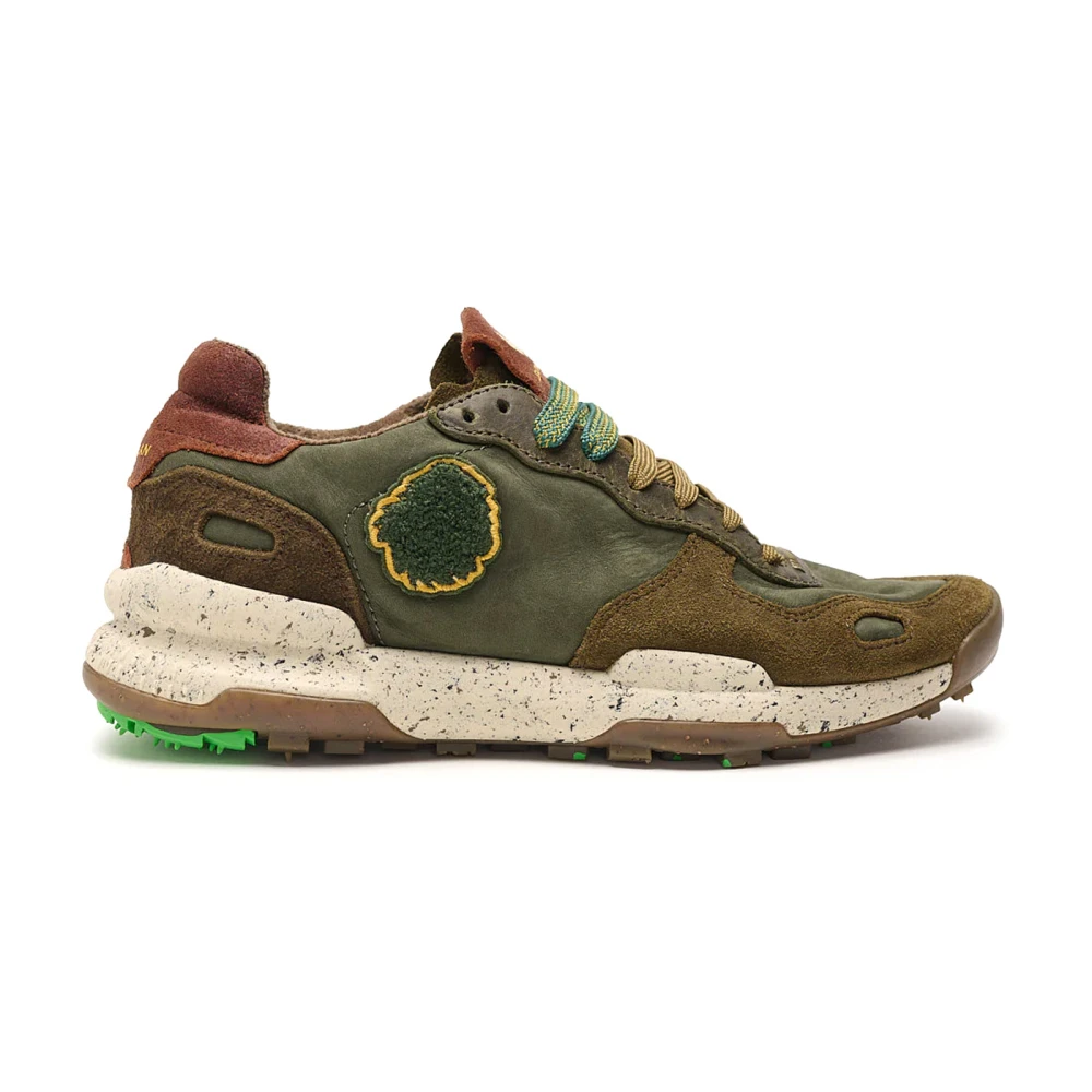Satorisan Jungle Leaf Cross-Trainer Sneaker Heren Schoenen Groen