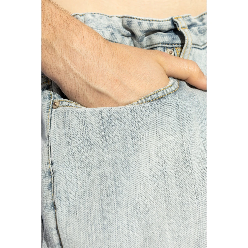Balenciaga Wide-leg Jeans Blue Heren
