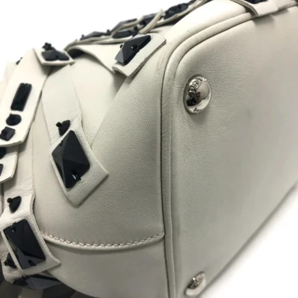 Prada Vintage Pre-owned Leather prada-bags White Dames