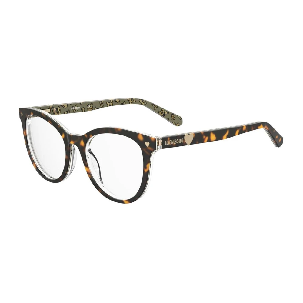 Love Moschino Bruine Acetaatframebril voor vrouwen Brown Dames