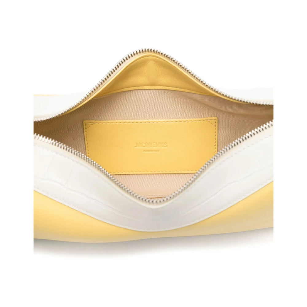 Jacquemus Pastelgele Crossbody Tas met Rits Yellow Dames