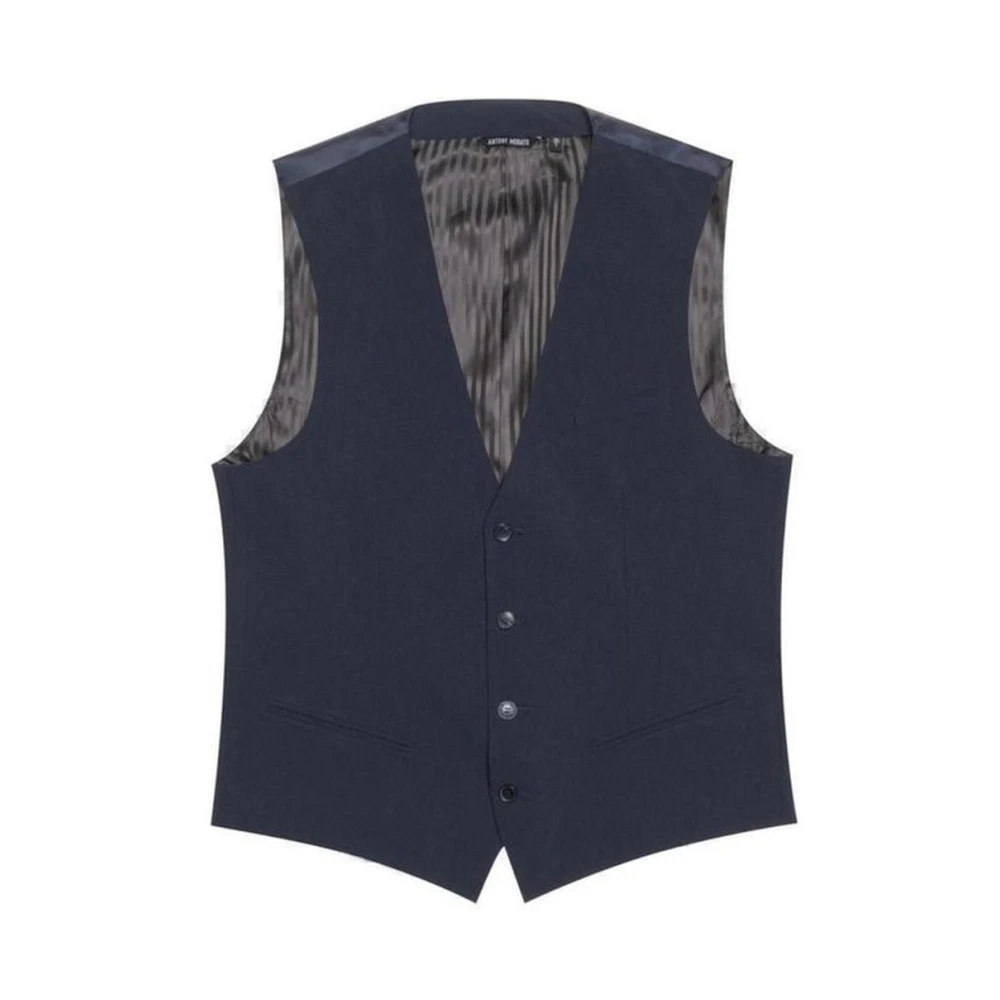 Antony Morato Men's Blue Waistcoats, S, Spring/Summer Suit Vest