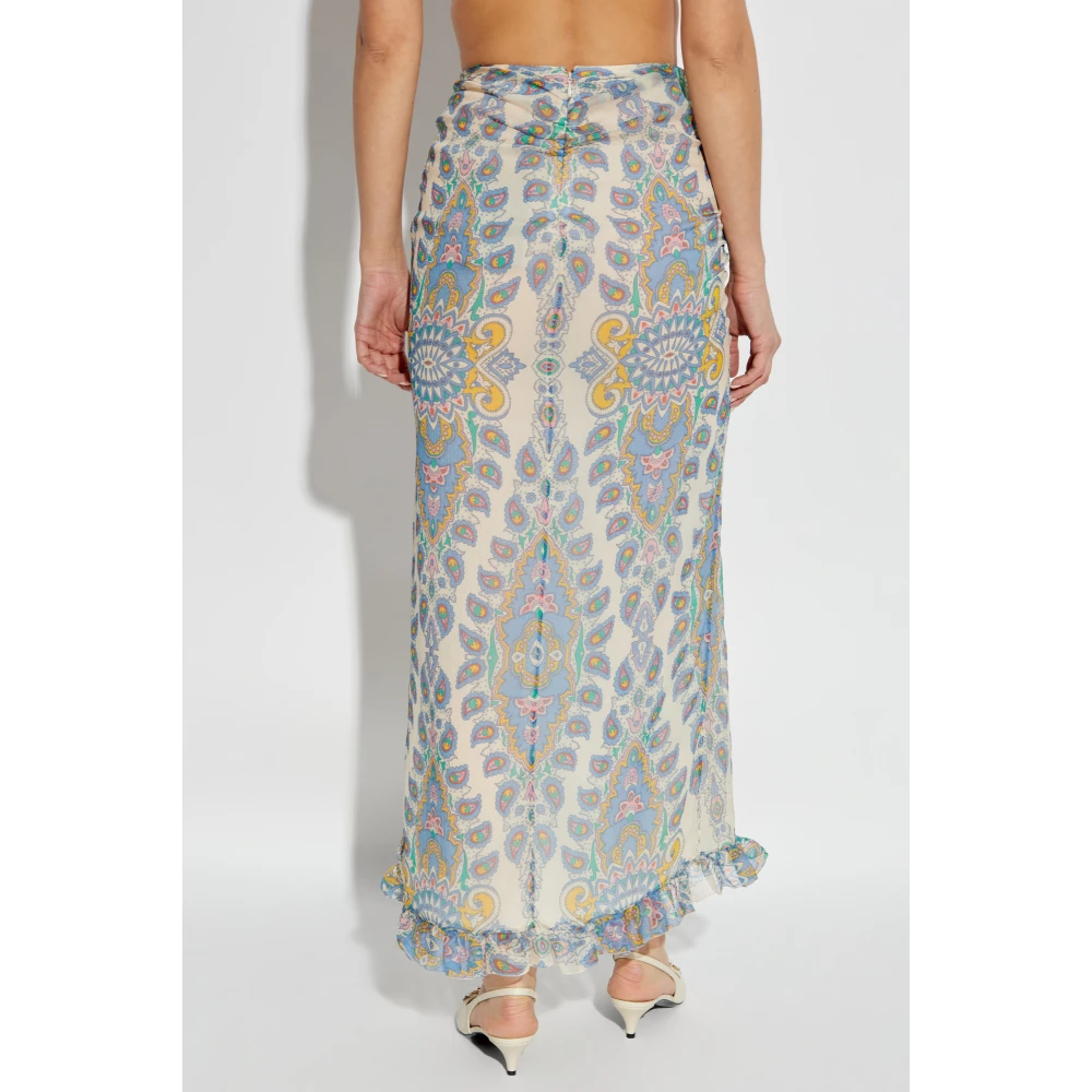 ETRO Zijden rok met decoratief patroon Multicolor Dames