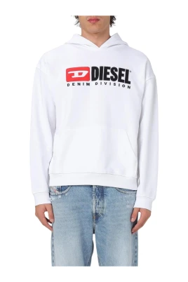 White Denim Division Hoodie Sweatshirt