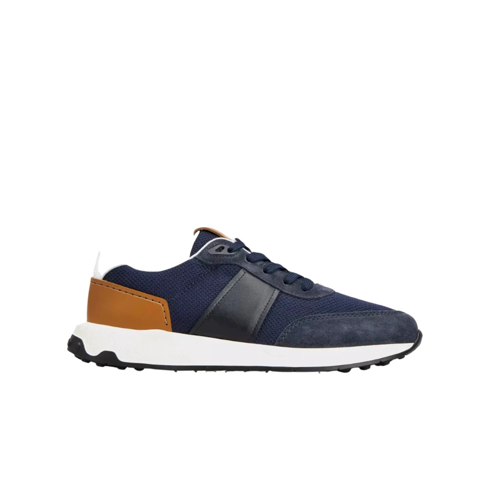 Tod's Men's Blue Navy Leather Trainers - Sneakers - 11 Uk - Shoes