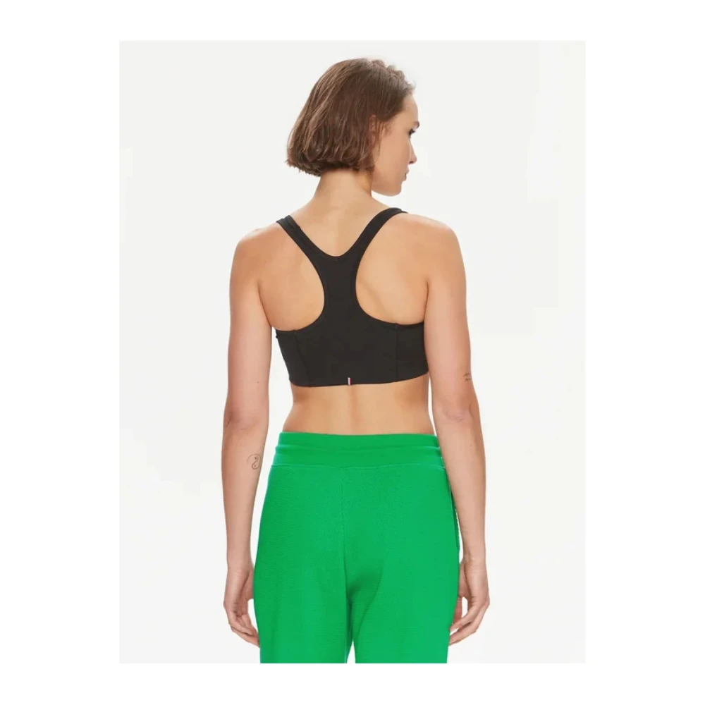 Tommy Hilfiger Sportbeha Zwart Bedrukt Logo Black Dames