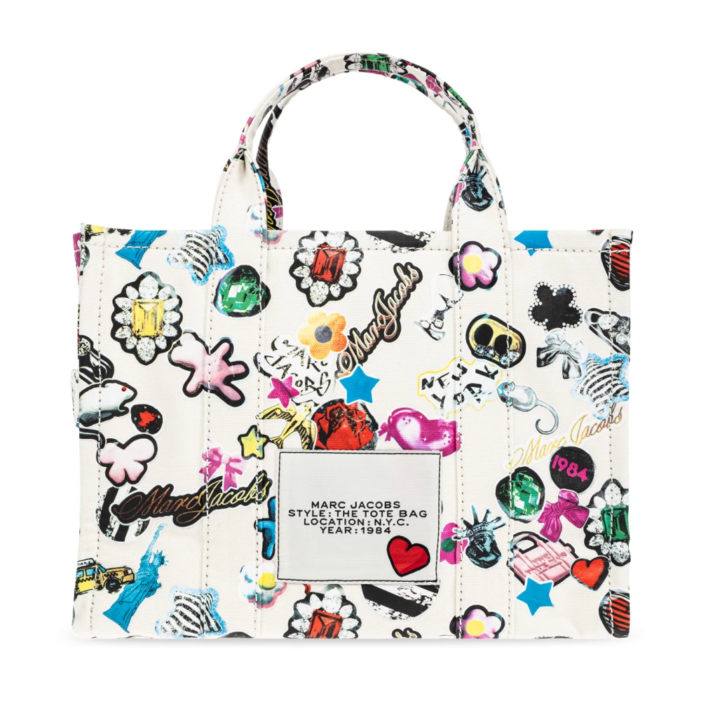 Marc Jacobs Tas The Daisy Canvas Medium Tote Tas Multicolor Dames
