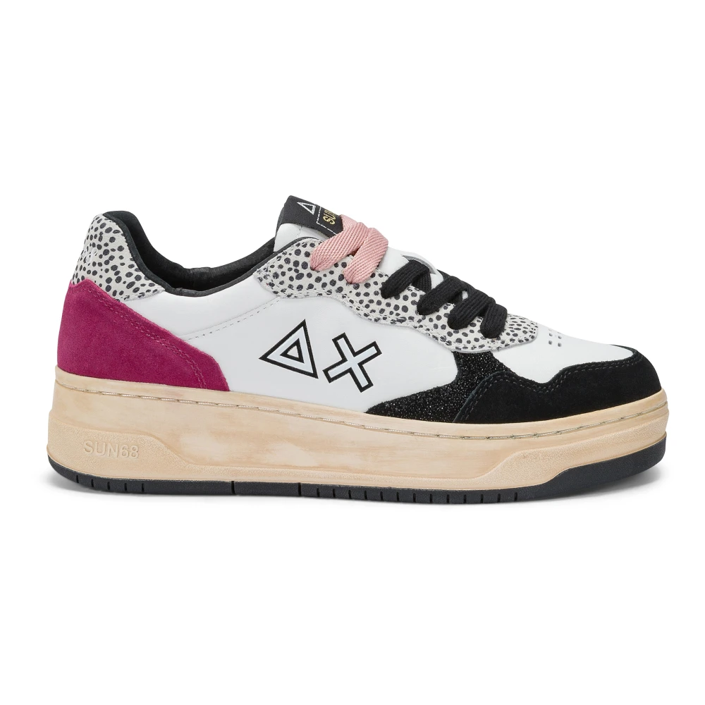 Sun68 Fuchsia Sneakers met 4 cm zool Dames Schoenen Veelkleurig Multicolor