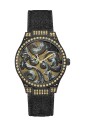 montre-en-textile-noir-a-quartz-analogique