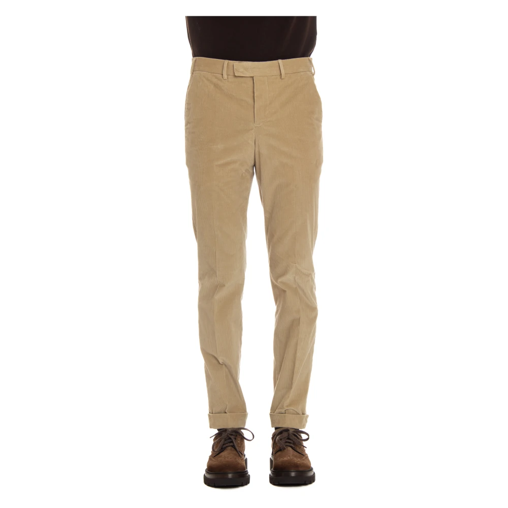 PT Torino Sartoriale Broek met Rits Beige Heren