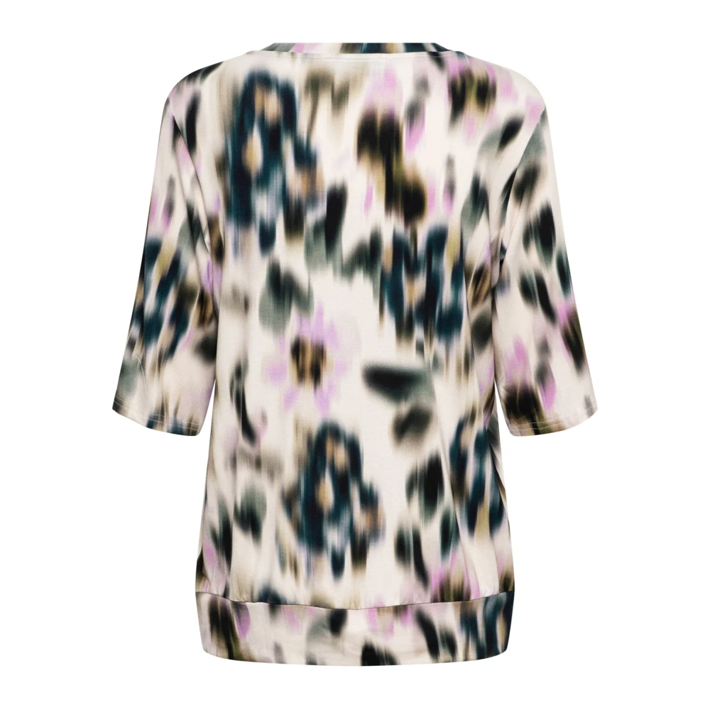 &Co Woman Bloes met lange mouwen en V-hals Multicolor Dames