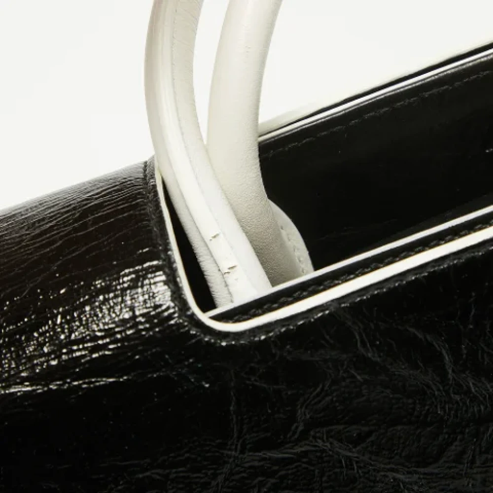 Dior Vintage Pre-owned Leather handbags Black Dames