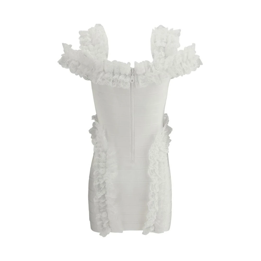 Self Portrait Mini-jurk met kanten details White Dames