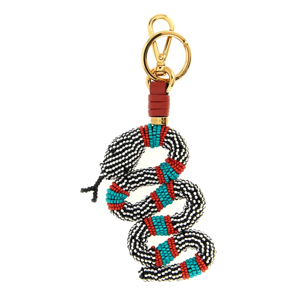 Etro Women's Multicolor Keychains, One Size, Snake Charm