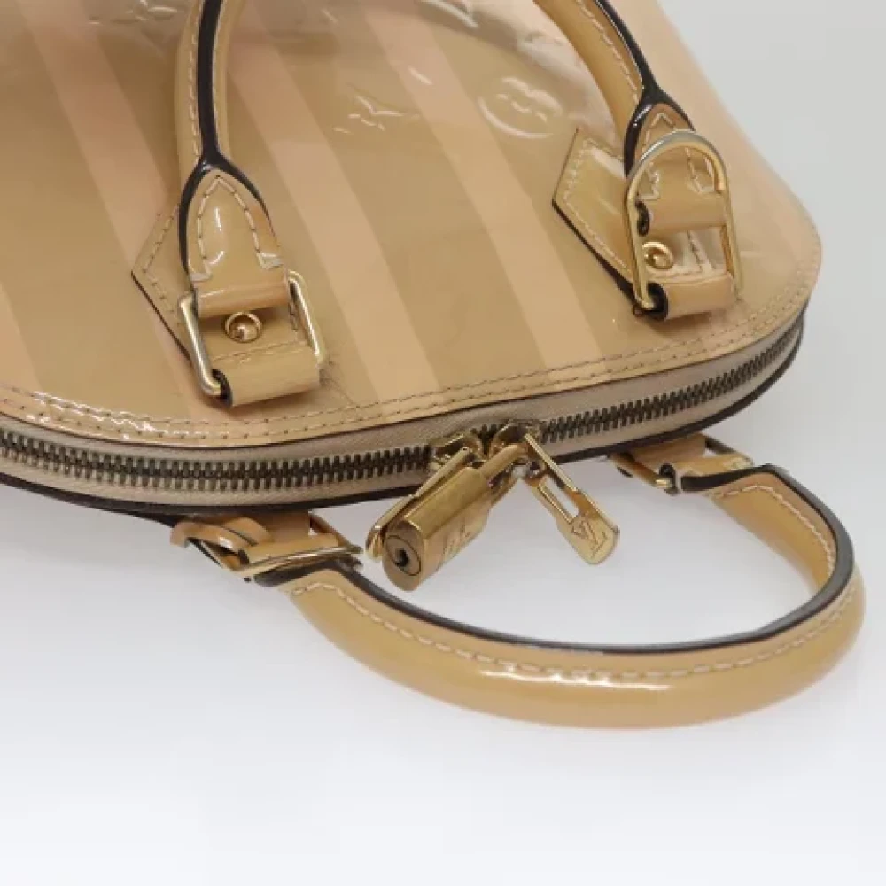 Louis Vuitton Vintage Pre-owned Leather handbags Beige Dames