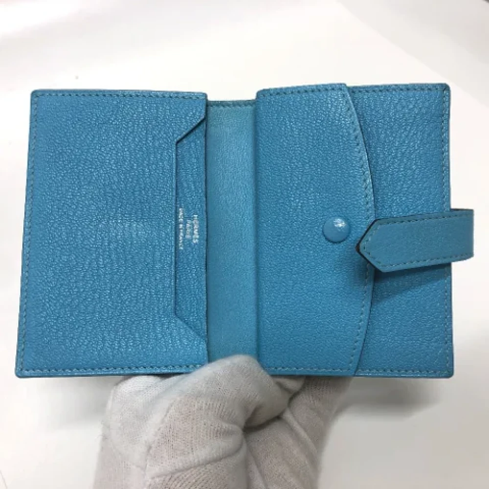 Hermès Vintage Pre-owned Leather home-office Blue Dames