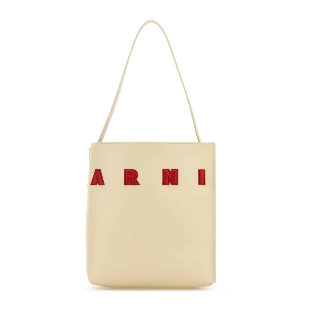Marni Women's Beige Shoulder Bags, One Size, Elegant Museo Shoulder Bag In Ivory
