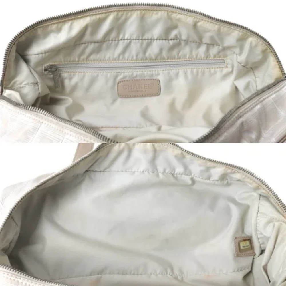 Chanel Vintage Pre-owned Fabric chanel-bags Beige Dames