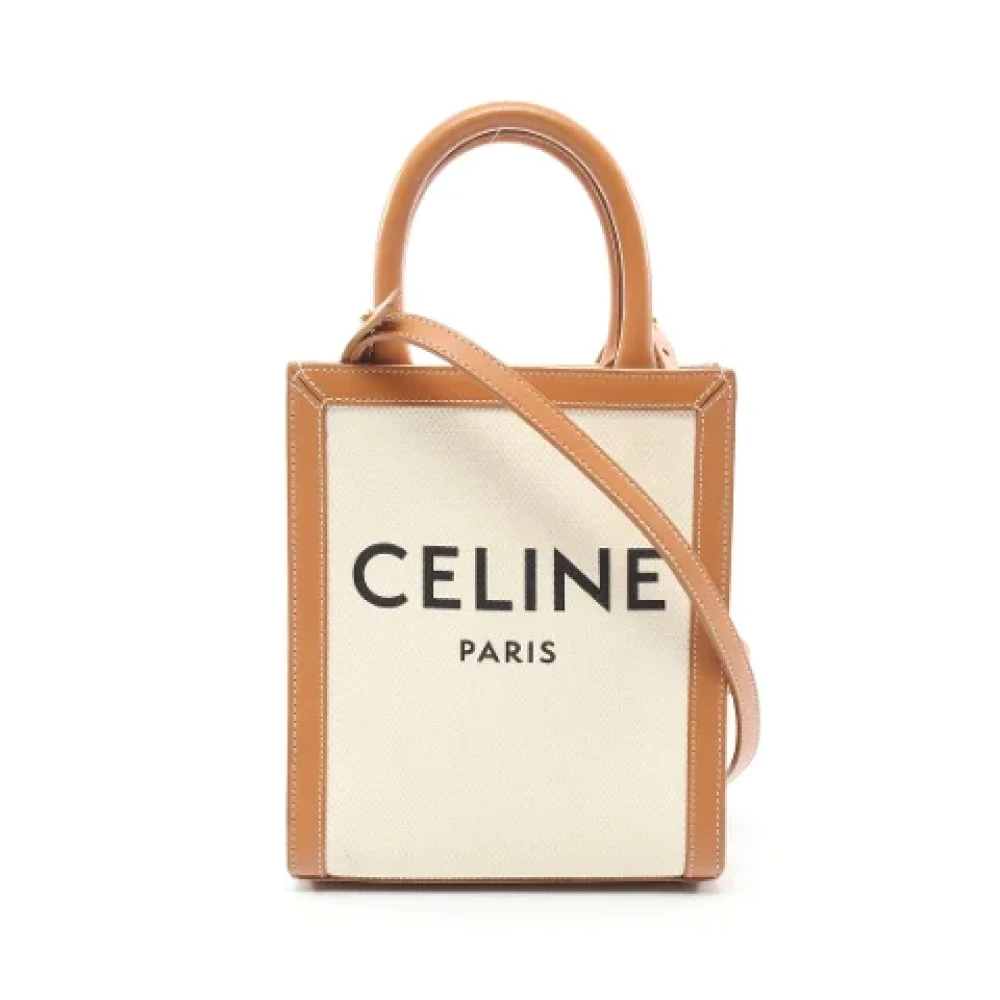 Celine Vintage Pre-owned Leather celine-bags Beige Dames