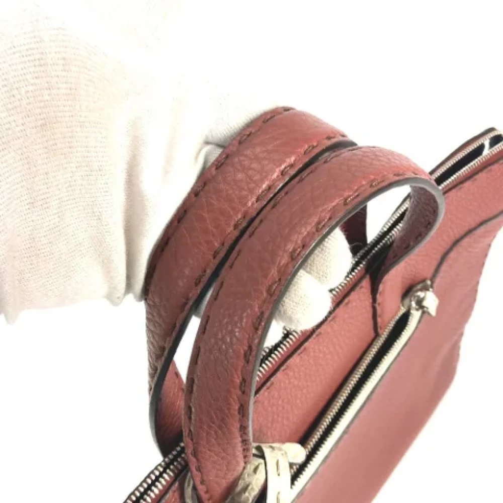 Fendi Vintage Pre-owned Leather fendi-bags Brown Dames