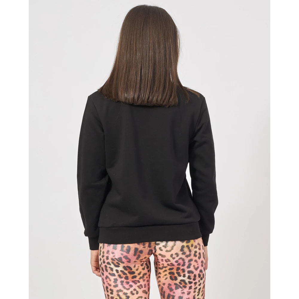 Gaëlle Paris Zwarte trui met voorlogo Black Dames