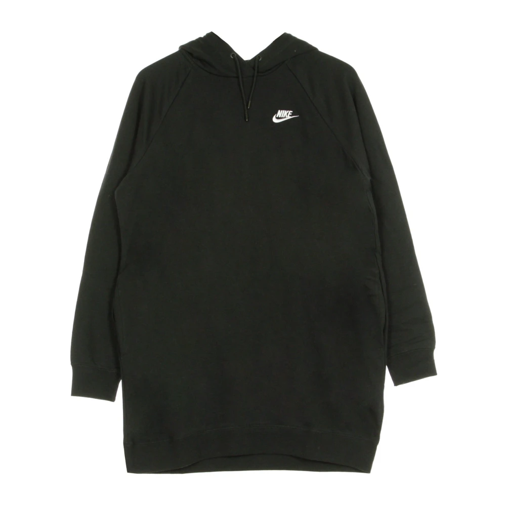 Nike Sportswear Essential Dress Hoodie Zwart Wit Black Dames