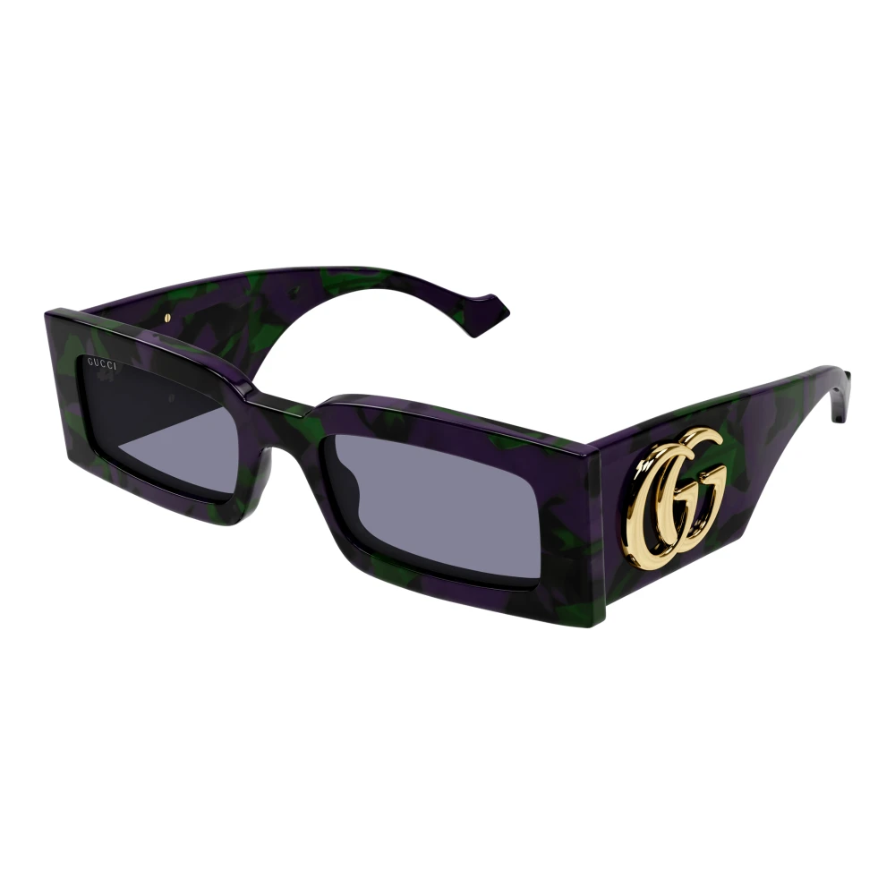 Gucci Women's Brown Rectangular Sunglasses - Sunglasses - 53 Mm - Accessories